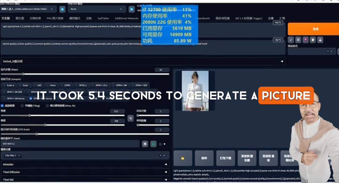 How 2080ti with 22Gb vram helps stable diffusion AI drawing